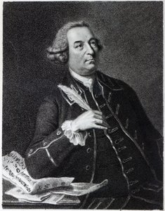ミュージシャンでヘンデルの天才であるジョン・クリストファー・スミス（1712-95）の肖像 作： Johan Joseph Zoffany