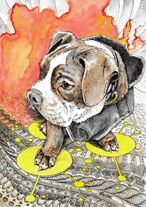子犬の燃えるような旅