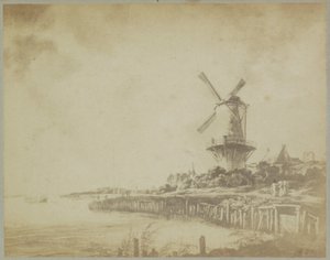 Jacob Isaackszによる絵画「Wijk bij Duurstedeの風車」の写真複製。 ラスダールから アムステルダム美術館。 ヤコブ・ファン・ロイスダール。 - ビュー・デュ・ラン。 (オブジェクトのタイトル)