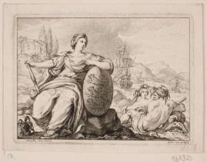 Vignet til P. H. Mallet: デンマークの歴史 I、1758 年