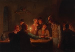 オランダの酒場の風景、1846年