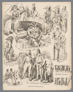 1870年、州総督の開会式の漫画 州の一般的なオープニング (オブジェクトのタイトル) 作： Johan Michaël Schmidt Crans