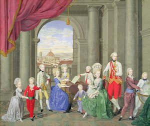 ピーターレオポルド家、トスカーナ大公（1747-92）、後にレオポルド2世、神聖ローマ皇帝、1782年 作： Johan Moll