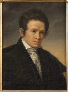 詩人カール・アウグスト・ニカンデル（1799-1839）の肖像、ソーダーマーク、オロフ・ヨハン（1790-1848）作。油彩・キャンバス 作： Johan Olaf Sodermark