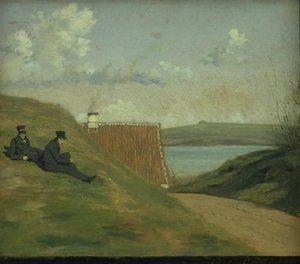 フレデリクスヴァーク近くの沈んだ道 作： Johan Thomas Lundbye