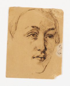 女性の肖像画 作： Johan Thomas Lundbye