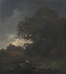 曇りの風景。 午後遅く 作： Johan Thomas Lundbye