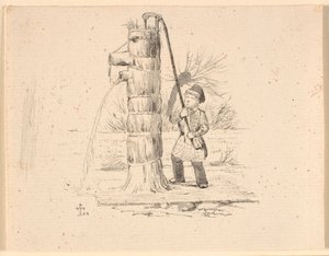 郵便。 Kaalund の「Fables for Children」のイラスト。 シート カタログのコメントを参照してください。 作： Johan Thomas Lundbye