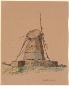 Vendet Mølle by Dortheaslyst 作： Johan Thomas Lundbye