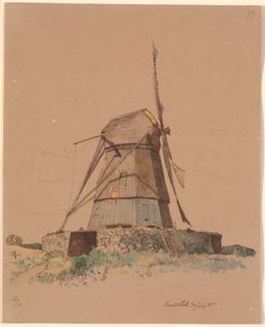 Vendet Mølle by Dortheaslyst 作： Johan Thomas Lundbye