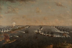 1789年8月24日のロチェンザルムの最初のロシア-スウェーデンの戦いc。 1790年。 作： Johan Tietrich Schoultz