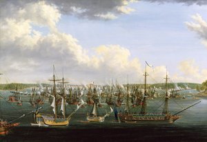 1790年5月15日フレドリクスハムでの戦いキャンバスに油彩 作： Johan Tietrich Schoultz