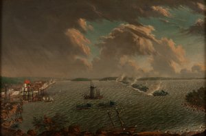 1790年5月、1791年のフレドリクスハムンの戦い。 作： Johan Tietrich Schoultz