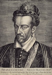 アンリIIIヴァロワ（1551-89） 作： Johan Wierix