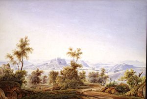 パルテノン神殿を中心としたアテネの風景