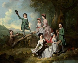1770年頃のラヴィ家の子供たち 作： Johan Zoffany