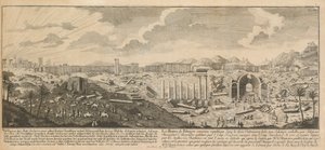 シリアの古代都市、パルミラの遺跡 作： Johann Adam Delsenbach