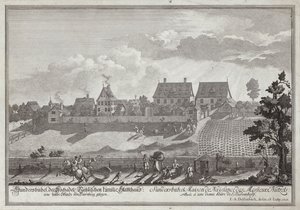 ニュルンベルク近郊にあるヌッツェル家の邸宅「Sundersbuhl 作： Johann Adam Delsenbach