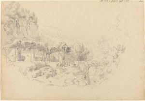 グラニャーノの谷にある木陰の東屋 作： Johann Adam Klein