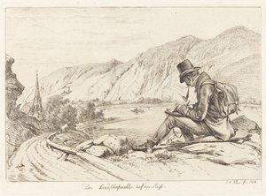 ツアー中の風景画家 作： Johann Adam Klein