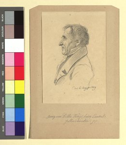 ゲオルク・フォン・ディリス（1759-1841年）、画家、画廊館長 作： ヨハン・アダム・クライン