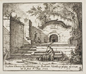 シェーンブルグ近くの美しい噴水 作： Johann Alexander Thiele