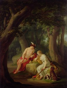 ダイアナとマーキュリーがダイスを演奏、c.1788-90
