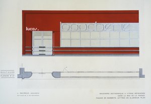 ブシュリーヴィトリン冷蔵庫の等温線、Lサヴルー、ブティック、ヘンリードラクロワ、エディションSデボナドナ、パリ、1920年代後半、ポワイアプリント