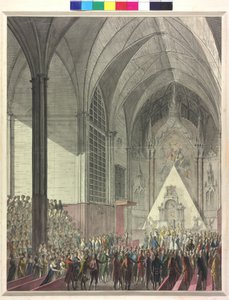 大公妃マリー・ルイーズと皇帝ナポレオン1世の婚礼（水彩画） 作： Johann Baptist Hoechle