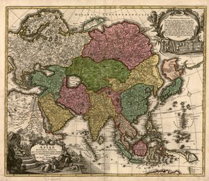 アジア近現代史：東洋の地位と帝国、東洋のインディオが示すもの LOC 2007627524 作： ヨハン・バプテスト・ホーマン