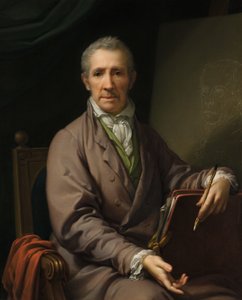 イーゼルの自画像 作： Johann Baptist Lampi d. Ä.