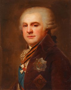 1796年後のアレクサンドル・ニコラエヴィッチ・サモイロフ1744-1814伯爵の肖像 作： Johann Baptist von Lampi the Elder