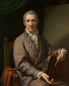 イーゼルの自画像、1828年。 作： Johann Baptist von Lampi the Elder