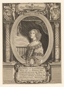 Anhalt-Dessau のルイーズ 1631-1680、レグニツァ公爵夫人、ブジェク、ウォロウ、オラヴァ、c。 1660年。 作： Johann Baptista Paravicini
