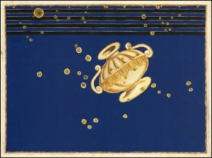ヨハン・バイヤーによる1624年のクレーター座の地図 作： ヨハン・バイエル
