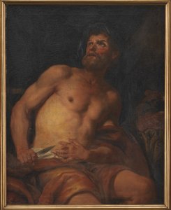 カト・ザ・ヤンガーの死 作： Johann Carl Loth