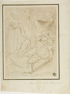 ダナエと黄金のシャワー 作： Johann Carl Loth
