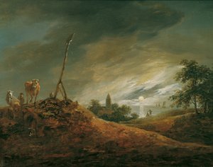 夕方の風景 作： Johann Christian Brand