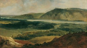 ビザンベルクから見たドナウ川の風景 作： Johann Christian Brand