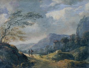 小さな山の風景 作： Johann Christian Brand