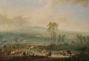 グントラムスドルフとメードリングに対するシュナイデラウのラクセンブルク 作： Johann Christian Brand