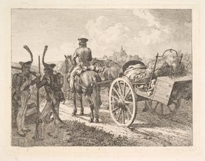 1815年、ロシアの移動式鍛冶屋。