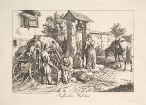 井戸のコサック、1815年。 作： Johann Christian Erhard