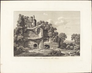 ヴィッラ アドリアーナの図書館の残り物 作： Johann Christian Reinhart