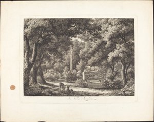 ボルゲーゼ邸にて 作： Johann Christian Reinhart