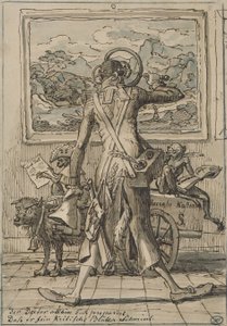 J・C・ラインハート 風刺画 ルートヴィヒ・ショルン 1833年 作： ヨハン・クリスチャン・ラインハート