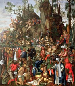 1万人の殉教、アルブレヒト・デューラーの絵画のコピー 作： Johann Christian Ruprecht