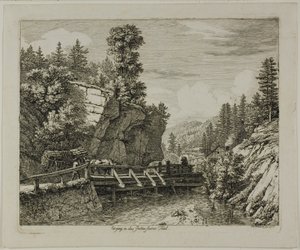 グッテンシュタイナー渓谷への入り口 作： Johann Christoph Erhard