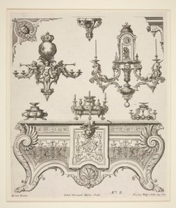 装飾図案シート 作： Johann Christoph Hafner