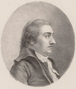作曲家 Johann Rudolf Zumsteeg 1760-1802 の肖像、1826 年。 作： Johann Christoph Heckel
